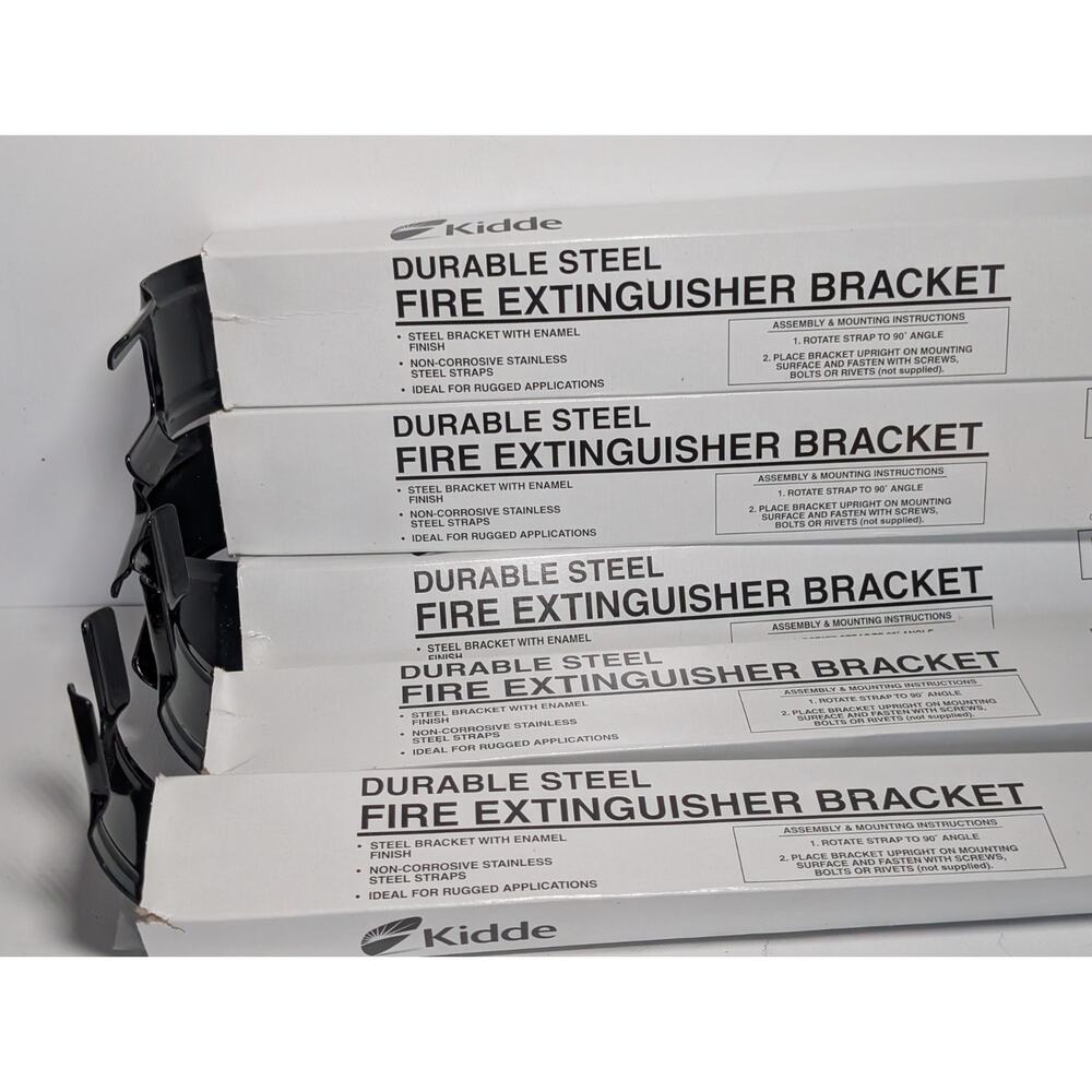 Kidde Fire Extinguisher Bracket Lot of 5 Durable Steel Mounting Brackets New
